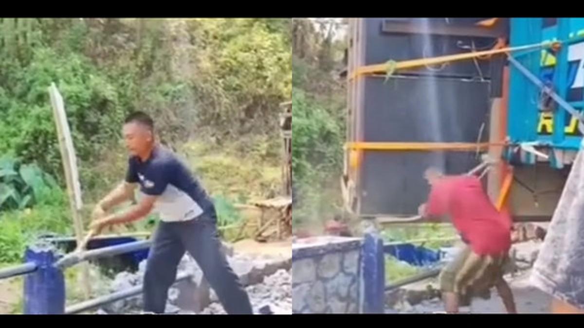 Hanya di Konoha, Demi Karnaval Truk Sound System Bisa Lewat, Sebuah Jembatan Terpaksa Dihancurkan